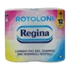 REGINA CARTA IGIENICA 4 ROTOLONI 2 VELI 500 STRAPPI