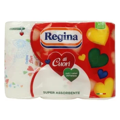 REGINA DI CUORI 3 CARTA CUCINA ASCIUGATUTTO 2 VELI 50 STRAPPI