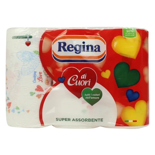 REGINA DI CUORI 3 CARTA CUCINA ASCIUGATUTTO 2 VELI 50 STRAPPI