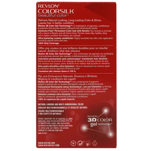 REVLON COLOR SILK 60 BIONDO CENERE SCURO PERMAMENTE SENZA AMMONIACA