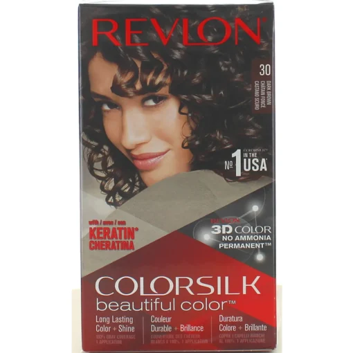 REVLON COLOR SILK 30 CASTANO SCURO PERMAMENTE SENZA AMMONIACA