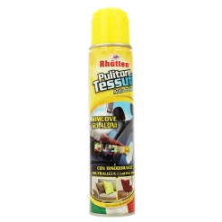 RHUTTEN PULITORE TESSUTI AUTO E CASA CON SPAZZOLA SPRAY 400 ML