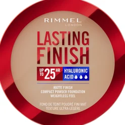 RIMMEL FONDOTINTA COMPACT POWDER LASTING FINISH 25 ON.07 GOLDEN BEIGE