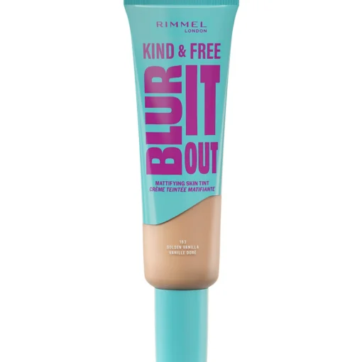 RIMMEL FONDOTINTA KIND & FREE BLUR IT OUT N.163 GOLDEN VANILLA