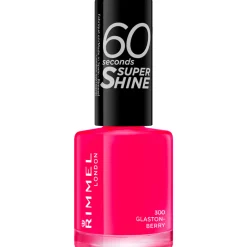 RIMMEL SMALTO 60 SECONDI SUPER SHINE N.300 GLASTON-BERRY (ROSSO CORALLO)
