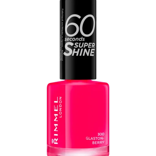 RIMMEL SMALTO 60 SECONDI SUPER SHINE N.300 GLASTON-BERRY (ROSSO CORALLO)