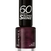 RIMMEL SMALTO 60 SECONDI SUPER SHINE N.345 BLACK CHERRIES (MELANZANA)