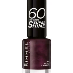 RIMMEL SMALTO 60 SECONDI SUPER SHINE N.345 BLACK CHERRIES (MELANZANA)