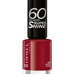 RIMMEL SMALTO 60 SECONDI SUPER SHINE N.320 RAPID RUBY (ROSSO SCURO)