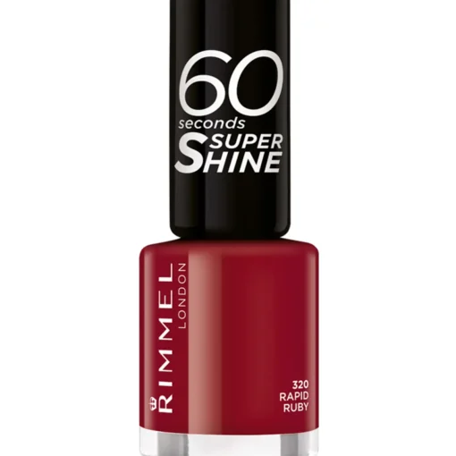 RIMMEL SMALTO 60 SECONDI SUPER SHINE N.320 RAPID RUBY (ROSSO SCURO)