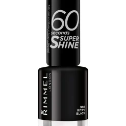 RIMMEL SMALTO 60 SECONDI SUPER SHINE N.900 RITA'S BLACK