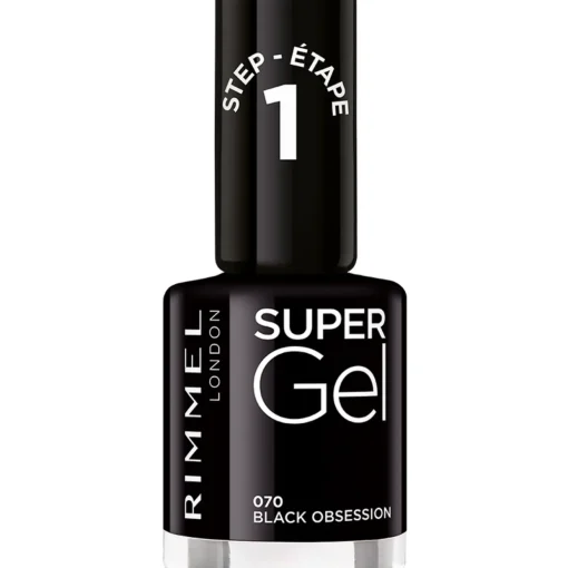 RIMMEL SMALTO SUPER GEL LUNGA DURATA N.70 BLACK OBSESSION