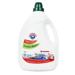 RISPLENDO DETERSIVO LIQUIDO BUCATO MANO e LAVATRICE MUSCHIO BIANCO 39 LAVAGGI 3 LT