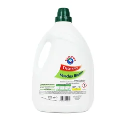 RISPLENDO DETERSIVO LIQUIDO BUCATO MANO e LAVATRICE MUSCHIO BIANCO 39 LAVAGGI 3 LT