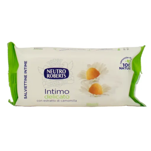 ROBERTS INTIMA 12 SALVIETTE CAMOMILLA GETTABILI NEL WC