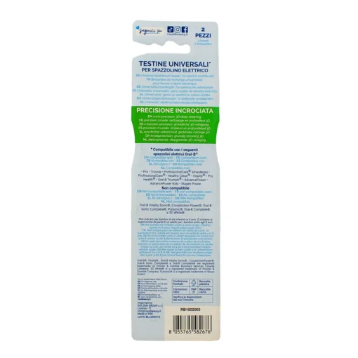 ROYAL BEAUTY 2 TESTINE PER SPAZZOLINO ELETTRICO PRECISIONE INCROCIATA