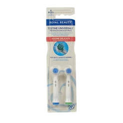 ROYAL BEAUTY 2 TESTINE PER SPAZZOLINO ELETTRICO AZIONE DELICATA