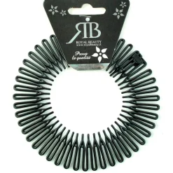 ROYAL BEAUTY CERCHIETTO CAPELLI ZIG-ZAG NERO