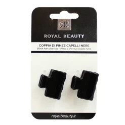 ROYAL BEAUTY COPPIA PINZE PER CAPELLI NERA