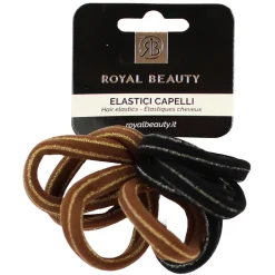ROYAL BEAUTY ELASTICI PER CAPELLI SENZA METALLO ARGENTO