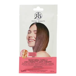 ROYAL BEAUTY MASCHERA CAPELLI ALLE PROTEINE LISCI PERFETTI ANTI CRESPO IN CUFFIA MONOUSO