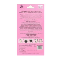 ROYAL BEAUTY MASCHERA VISO NERA IN TESSUTO IDRATANTE