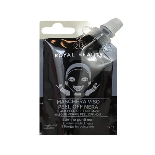 ROYAL BEAUTY MASCHERA VISO BUSTINA SQUEEZE BLACK
