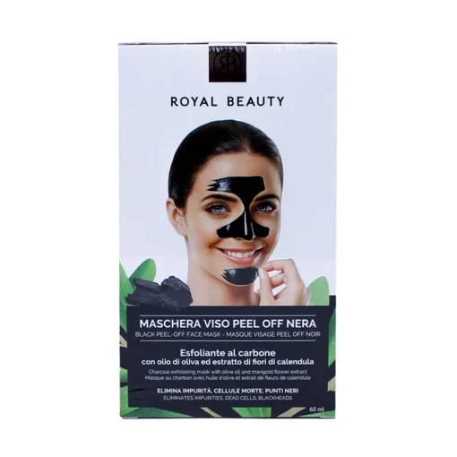 ROYAL BEAUTY MASCHERA VISO NERA PEEL OFF PUNTI NERI