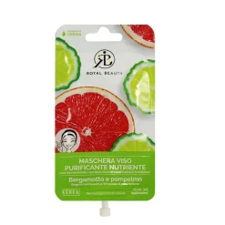 ROYAL BEAUTY MASCHERA VISO ALLA FRUTTA BERGAMOTTO e POMPELMO