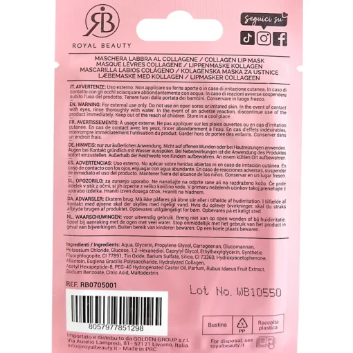 ROYAL BEAUTY PATCHES LABBRA COLLAGENE ANTI ETA' RB705001