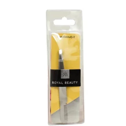 ROYAL BEAUTY PINZETTA CON PETTININO PER SOPRACIGLIA.