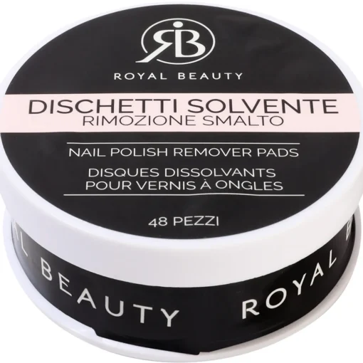 ROYAL BEAUTY SCATOLA DISCHETTI RIMUOVI SMALTO 48 PEZZI