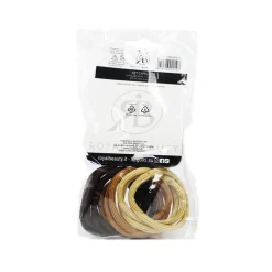 ROYAL BEAUTY SET 2 CLIC CLAC + 2 MINI MOLLETTE + 10 ELASTICI CODA MARRONI