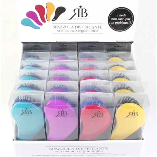 ROYAL BEAUTY SPAZZOLA CAPELLI DISTRICANTE CON MANICO STAMPA FANTASIA