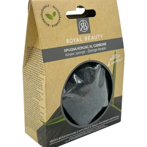 ROYAL BEAUTY SPUGNA KONJAC CARBONE VISO