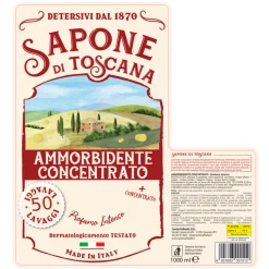 SAPONE DI TOSCANA AMMORBIDENTE CONCENTRATO PROFUMO INTENSO 50 LAVAGGI 1 LITRO