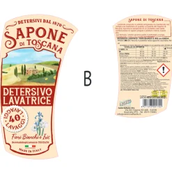 SAPONE DI TOSCANA DETERSIVO LIQUIDO BUCATO LAVATRICE FIORI BIANCHI E IRIS 40 LAVAGGI 1,850 LITRI