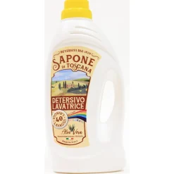 SAPONE DI TOSCANA DETERSIVO LIQUIDO BUCATO LAVATRICE ALOE VERA PER CAPI COLORATI 40 LAVAGGI 1,850 LITRI