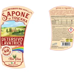 SAPONE DI TOSCANA DETERSIVO LIQUIDO BUCATO LAVATRICE ALOE VERA PER CAPI COLORATI 40 LAVAGGI 1,850 LITRI