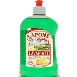 SAPONE DI TOSCANA LAVAPIATTI CONCENTRATO 20% DI ATTIVO LIMONE ELIMINA CATTIVI ODORI ALTO POTERE SGRASSANTE 500 ML