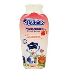 SAPONELLO DOCCIASCHIUMA SHAMPOO IDRATANTE AI FRUTTI ROSSI 250 ML #BAMBINI