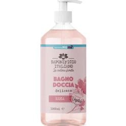 SAPONIFICIO ITALIANO BAGNO DOCCIA DELICATO 1 LITRO ROSA