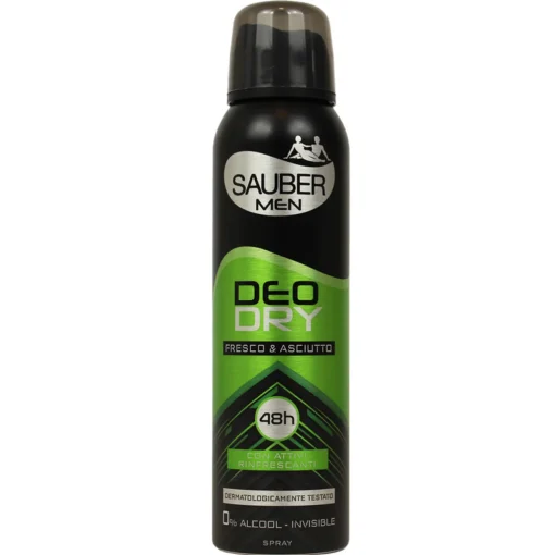 SAUBER MEN DEO DRY FRESCO & ASCIUTTO 48h SPRAY 150 ML