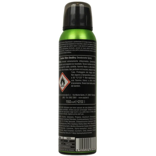 SAUBER MEN DEO DRY FRESCO & ASCIUTTO 48h SPRAY 150 ML
