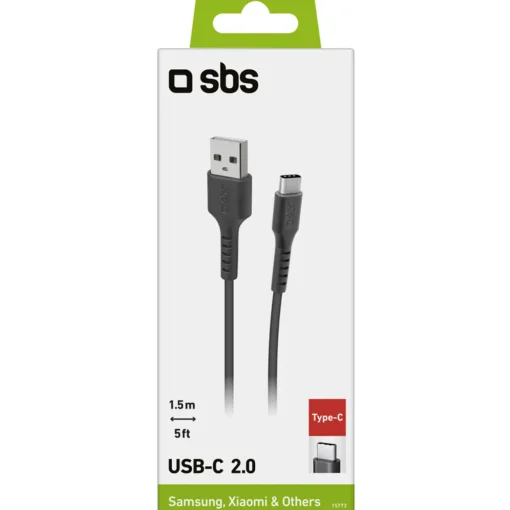 SBS CAVO DATI USB-C 2.0 LUNGHEZZA 1,5 MT NERO 15773