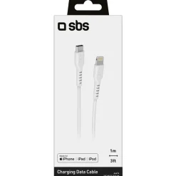 SBS CAVO TYPE C MFI LUNGHEZZA 1 MT BIANCO 64474