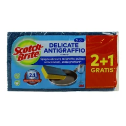 SCOTCH BRITE STROFINETTO SPUGNA ANTIGRAFFIO DELICATE 2 +1 PZ
