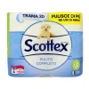 SCOTTEX CARTA IGIENICA PULITO COMPLETO 4 ROTOLONI MAXI
