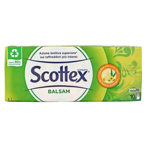 SCOTTEX FAZZOLETTI BALSAM 10 PZ 4 VELI