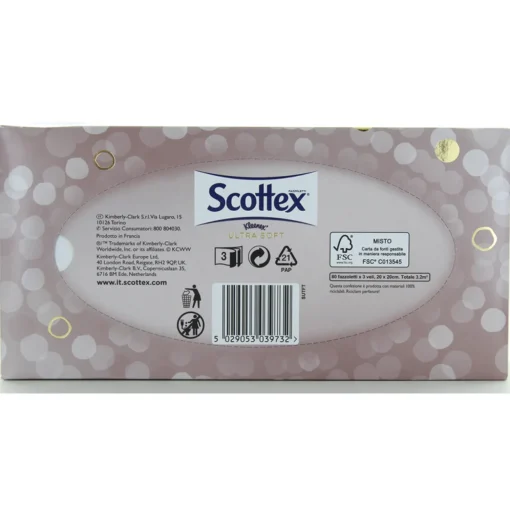 SCOTTEX FAZZOLETTI VELINE ULTRA SOFT BOX 80 PZ 3 VELI